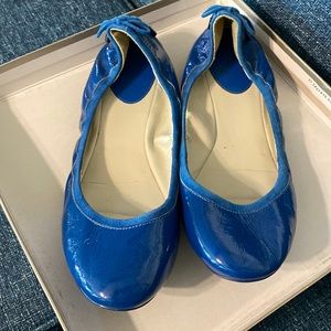 Cole Haan Blue Patent Leather Ballet Flats sz 9B
